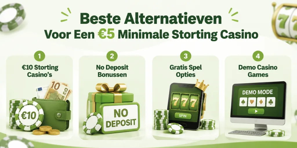 Beste Alternatieven Voor Een €5 Minimale Storting Casino